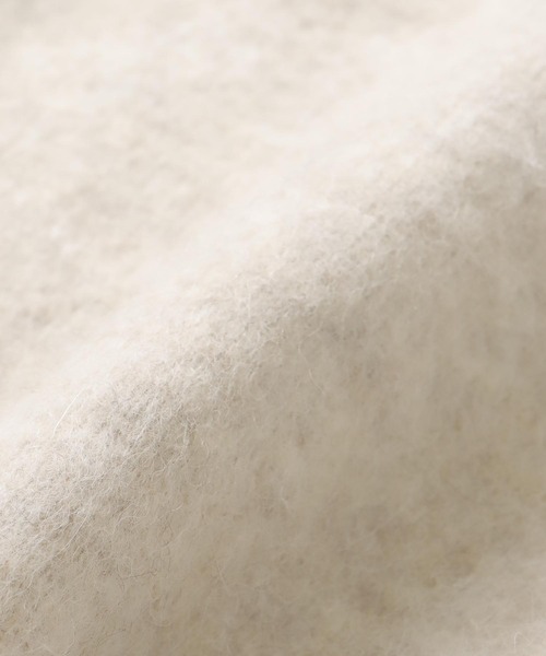 DRESSLAVE(ドレスレイブ)の「yak alpaca collarless jacket(ヤクアルパカカラーレスショート丈ジャケット)(ノーカラージャケット・レディース・ホワイト/ブラック・38)」の15枚目の写真
