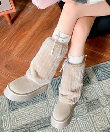 AsRiRe（アスリレイ）の「フェイクファームートンブーツ（ブーツ