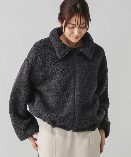 新品タグ付き　Mサイズ　リバーシブルボアブルゾン　グローバルワーク GLOBAL WORK（グローバルワーク）の「リバーシブルボアブルゾン