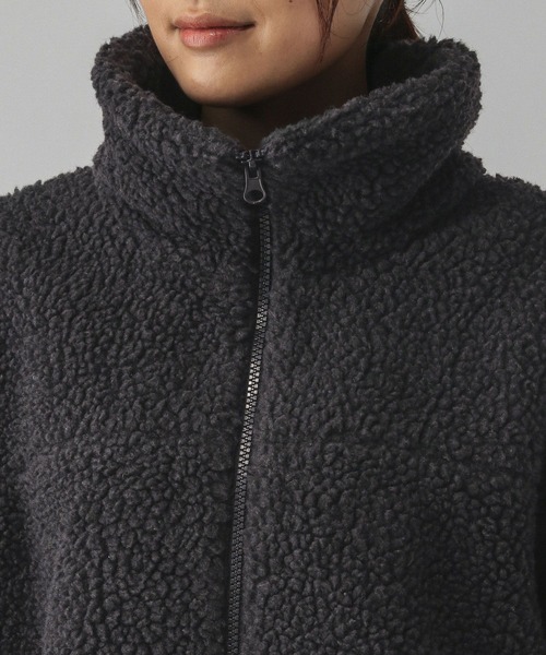 GLOBAL WORK（グローバルワーク）の「ボアスタンドブルゾン/115435（ブルゾン・レディース・チャコール/モカ/アイボリー・FREE）」の20枚目の写真