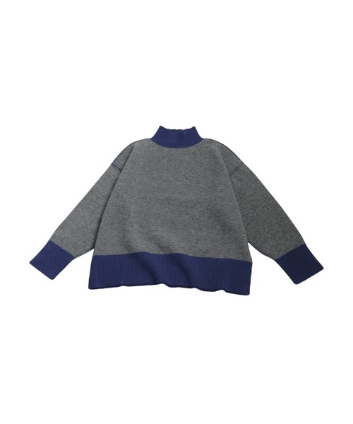 antiqua（アンティカ）の「配色ハイネックニット（ニット/セーター・レディース・グレー/ブラック・ONESIZE）」の14枚目の写真
