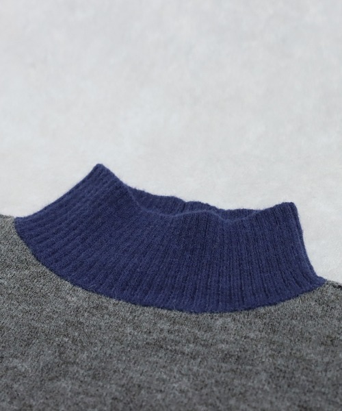 antiqua（アンティカ）の「配色ハイネックニット（ニット/セーター・レディース・グレー/ブラック・ONESIZE）」の15枚目の写真