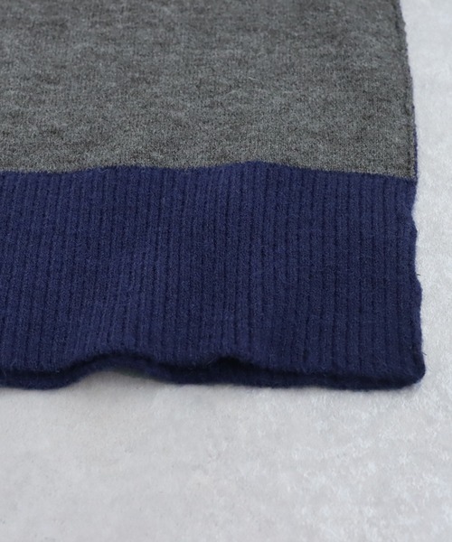 antiqua（アンティカ）の「配色ハイネックニット（ニット/セーター・レディース・グレー/ブラック・ONESIZE）」の17枚目の写真