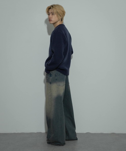 セール】『洗濯可』グラフィックプリントニット（ニット/セーター