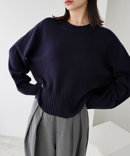 ヘアリー 短丈 ニット トップス evernavy エバーネイビー 楽天市場】evernavy エバーネイビー ヘアリー 短丈 ニット