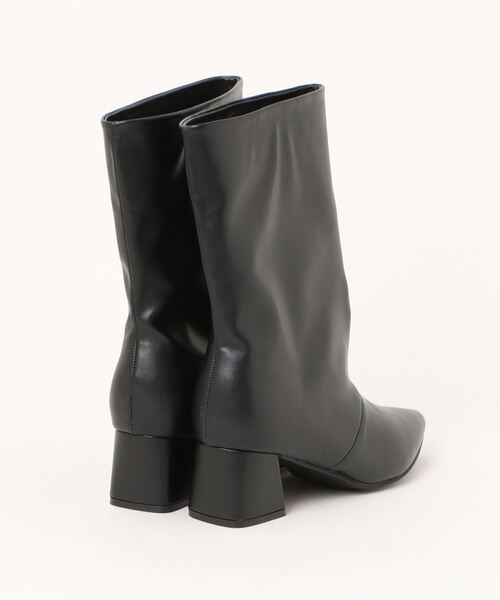 Settimissimo（セッティミッシモ）の「ワイド シャフト ミドル ブーツ（ブーツ・レディース・ベージュ/ブラック・S/M/L）」の17枚目の写真