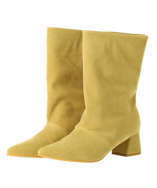 Settimissimo（セッティミッシモ）の「ワイド シャフト ミドル ブーツ（ブーツ・レディース・ベージュ/ブラック・S/M/L）」の15枚目の写真