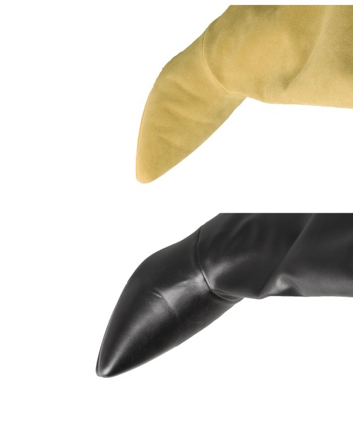 Settimissimo（セッティミッシモ）の「ワイド シャフト ミドル ブーツ（ブーツ・レディース・ベージュ/ブラック・S/M/L）」の14枚目の写真