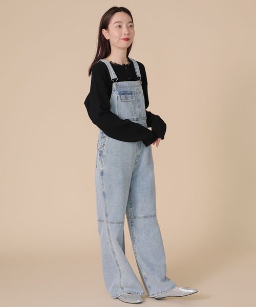 bedsidedramaリボンタイサロペット　2WAY 試着のみ デニムサロペット 129783（サロペット/オーバーオール）｜LEPSIM