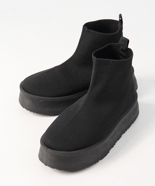 Dedes(デデス)の「軽量厚底 ユニセックス ニットブーツ ソックスブーツ(ブーツ・メンズ・ブラウン/ブラック/ベージュ/グレー・40/38/42/36/44)」の14枚目の写真