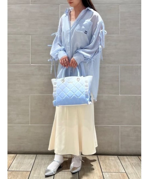 SAMANTHAVEGA(サマンサベガ)の「グラデーションパールフラッター(小)(ハンドバッグ・レディース・ピンク/ライトブルー・FREE)」の17枚目の写真