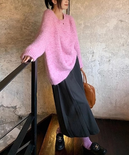 MAISON DE THERESE(メゾン ド テレーズ)の「セーター(ニット/セーター・レディース・アイボリー/ライトグレー/ピンク/ダークグレー・FREE)」の12枚目の写真
