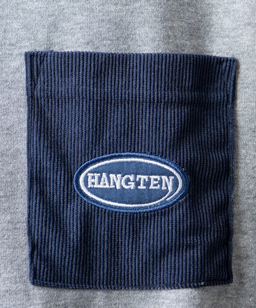 HANGTEN(ハンテン)の「【HANGTEN/ハンテン】裏起毛異素材ポケ付きトレーナー/プルオーバースウェットトレーナー(スウェット・メンズ・チャコールグレー/グレー/カーキ・MEDIUM/LARGE/X-LARGE)」の14枚目の写真