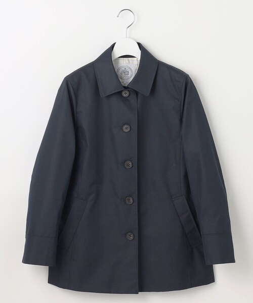 J.PRESS(ジェイプレス)の「【撥水・WEB限定カラーあり】コットンポリエステル ツイル ショート コート(ステンカラーコート・レディース・ピンク系/ライトグレー系/イエロー系/ネイビー系・T15/T13)」の19枚目の写真