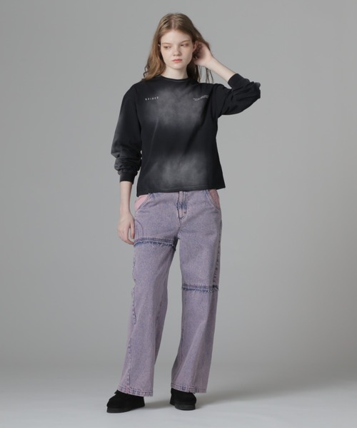 AVIREX(アヴィレックス)の「《Belle LINE》SPRAY L/S T-SHIRT/スプレー ロングスリーブTシャツ(Tシャツ/カットソー・レディース・ライトグレー/ブラック/パープル/ブルー・S/M/L/XL)」の9枚目の写真