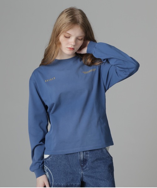 AVIREX(アヴィレックス)の「《Belle LINE》SPRAY L/S T-SHIRT/スプレー ロングスリーブTシャツ(Tシャツ/カットソー・レディース・ライトグレー/ブラック/パープル/ブルー・S/M/L/XL)」の14枚目の写真