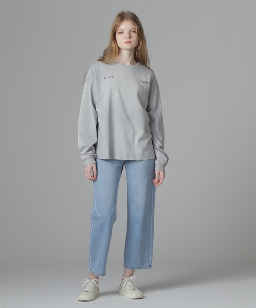 AVIREX(アヴィレックス)の「《Belle LINE》SPRAY L/S T-SHIRT/スプレー ロングスリーブTシャツ(Tシャツ/カットソー・レディース・ライトグレー/ブラック/パープル/ブルー・S/M/L/XL)」の12枚目の写真