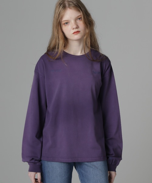 AVIREX(アヴィレックス)の「《Belle LINE》SPRAY L/S T-SHIRT/スプレー ロングスリーブTシャツ(Tシャツ/カットソー・レディース・ライトグレー/ブラック/パープル/ブルー・S/M/L/XL)」の5枚目の写真