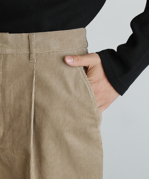 ASTRONOMY（アストロノミー）の「ワイドイージーコーデュロイパンツ（その他パンツ・メンズ・グレー/ベージュ/ブラック/ネイビー/ダークブラウン/ライトグレー/カーキ/モカ・マルチサイズ）」の10枚目の写真