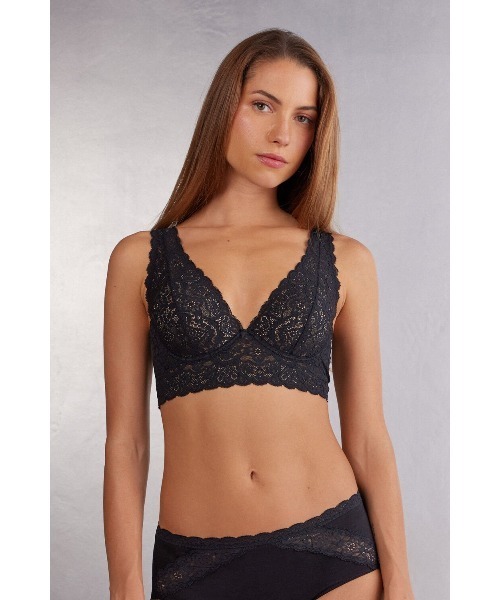 Intimissimi(インティミッシミ)の「Eleonora レース ブラジャー(ブラジャー・レディース・キナリ/ブラック・85B/85C/70C/75B/80C/75C/80B/70B/75D)」の1枚目の写真