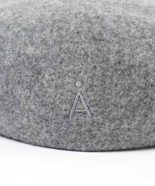 ALAND（エーランド）の「【UNISEX】ALAND／Aロゴベレー（ハンチング/ベレー帽・レディース・ブラック/グレー・FREE）」の12枚目の写真