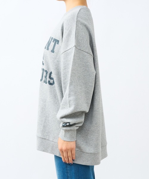 un dix cors(アンディコール)の「ロゴ裏毛プルオーバー(Tシャツ/カットソー・レディース・グレー/チャコールグレー/ブルー・FREE)」の7枚目の写真