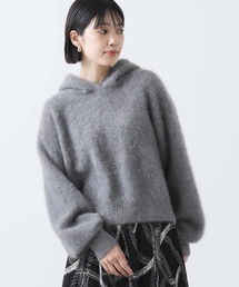 FOXカシミヤフードニット