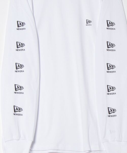 NEW ERA(ニューエラ)の「NEW ERA/ニューエラ 長袖Tシャツ/ロンT スリーブプリント 吸水速乾 14324676/14324677/14324678(Tシャツ/カットソー・メンズ・ブラック/ストーン/ホワイト・L/M/XXL/XL)」の5枚目の写真