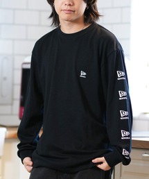 NEW ERA/ニューエラ 長袖Tシャツ/ロンT スリーブプリント 吸水速乾 14324676/14324677/14324678