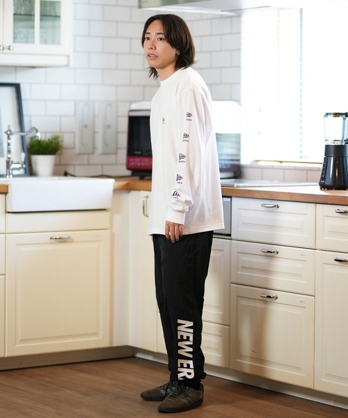 NEW ERA(ニューエラ)の「NEW ERA/ニューエラ 長袖Tシャツ/ロンT スリーブプリント 吸水速乾 14324676/14324677/14324678(Tシャツ/カットソー・メンズ・ブラック/ストーン/ホワイト・L/M/XXL/XL)」の11枚目の写真