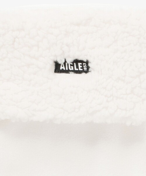 AIGLE（エーグル）の「カフ付きブーツ用ボアフリース ブーツウォーマー（ソックス/靴下・レディース・ホワイト/ブラック・XS/M/XL）」の4枚目の写真