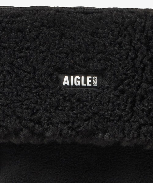 AIGLE（エーグル）の「カフ付きブーツ用ボアフリース ブーツウォーマー（ソックス/靴下・レディース・ホワイト/ブラック・XS/M/XL）」の6枚目の写真