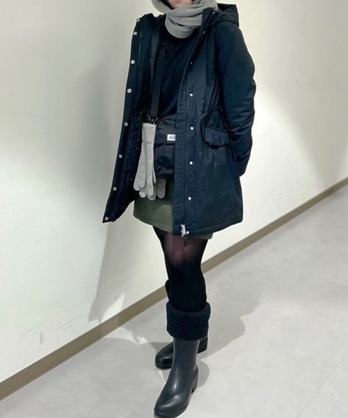 AIGLE（エーグル）の「カフ付きブーツ用ボアフリース ブーツウォーマー（ソックス/靴下・レディース・ホワイト/ブラック・XS/M/XL）」の16枚目の写真