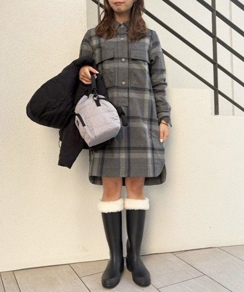 AIGLE（エーグル）の「カフ付きブーツ用ボアフリース ブーツウォーマー（ソックス/靴下・レディース・ホワイト/ブラック・XS/M/XL）」の10枚目の写真