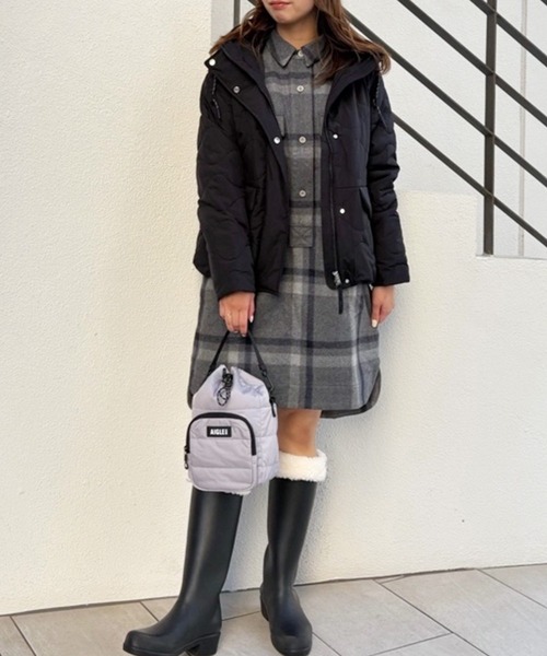 AIGLE（エーグル）の「カフ付きブーツ用ボアフリース ブーツウォーマー（ソックス/靴下・レディース・ホワイト/ブラック・XS/M/XL）」の11枚目の写真