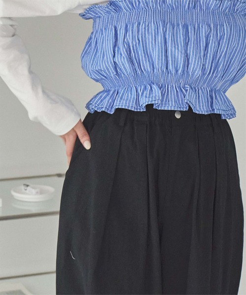 titivate（ティティベイト）の「カーヴィーシルエットゴムパンツ（その他パンツ・レディース・ピンク/ブラウン/ブラック/ホワイト・L/M/S）」の16枚目の写真