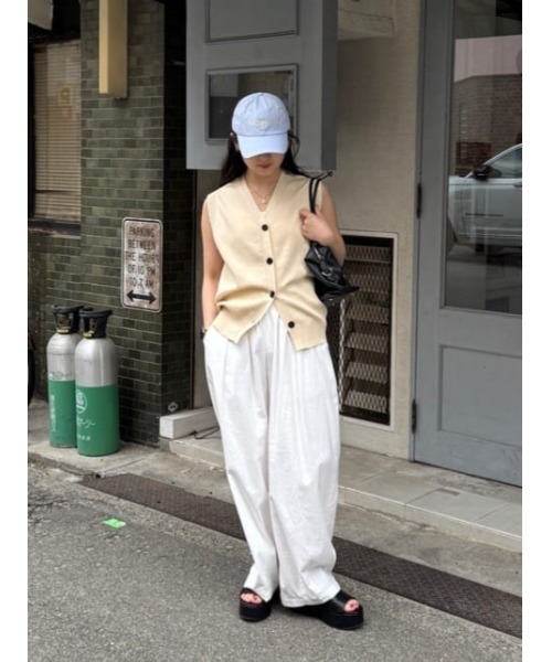 titivate（ティティベイト）の「カーヴィーシルエットゴムパンツ（その他パンツ・レディース・ピンク/ブラウン/ブラック/ホワイト・L/M/S）」の12枚目の写真