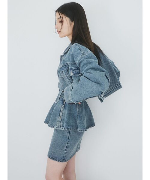 MURUA(ムルーア)の「【セット販売】デニムジャケット&ミニスカートセット(セットアップ・レディース・ピンク/ブルー/ブラック・1/2)」の19枚目の写真