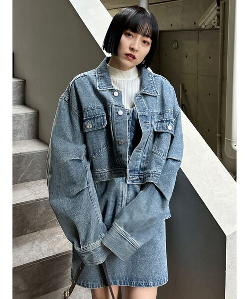 珍しい MURUA（ムルーア）の「【セット販売】デニムジャケット&ミニ ジャケット・アウター