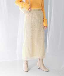 URBAN RESEARCH ROSSO WOMEN | フラワーチュールシャギースカート(スカート)