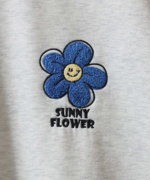 SITRY（シトリー）の「Flower ＆ Ghost Embroidery Sweat Shirt/フラワー ゴースト サガラ ワンポイント刺繍 オーバーサイズ トレーナー スウェット レディース メンズ（スウェット・メンズ・アッシュ/グレー系その他/ブラック/ブラック系その他/ブラック系その他2/グレー系その他3/グレー系その他2/ブラック系その他3・M/L）」の16枚目の写真