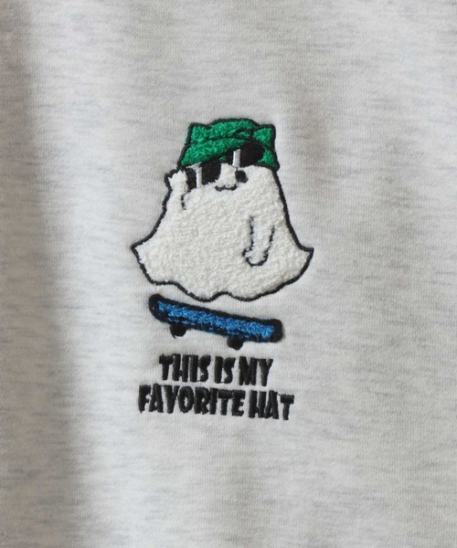 SITRY（シトリー）の「Flower ＆ Ghost Embroidery Sweat Shirt/フラワー ゴースト サガラ ワンポイント刺繍 オーバーサイズ トレーナー スウェット レディース メンズ（スウェット・メンズ・アッシュ/グレー系その他/ブラック/ブラック系その他/ブラック系その他2/グレー系その他3/グレー系その他2/ブラック系その他3・M/L）」の17枚目の写真