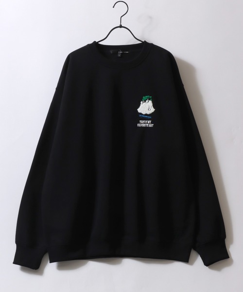 SITRY（シトリー）の「Flower ＆ Ghost Embroidery Sweat Shirt/フラワー ゴースト サガラ ワンポイント刺繍 オーバーサイズ トレーナー スウェット レディース メンズ（スウェット・メンズ・アッシュ/グレー系その他/ブラック/ブラック系その他/ブラック系その他2/グレー系その他3/グレー系その他2/ブラック系その他3・M/L）」の18枚目の写真