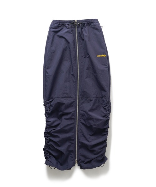 Subciety(サブサエティ)の「Front zip gather skirt【WOMEN】(スカート・レディース・ブラック/ネイビー・FREE)」の14枚目の写真