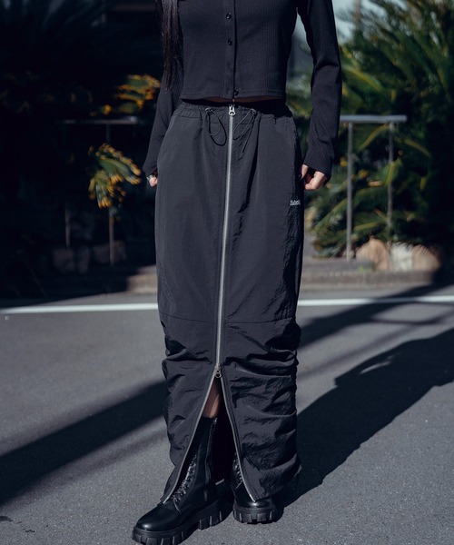 Subciety(サブサエティ)の「Front zip gather skirt【WOMEN】(スカート・レディース・ブラック/ネイビー・FREE)」の17枚目の写真