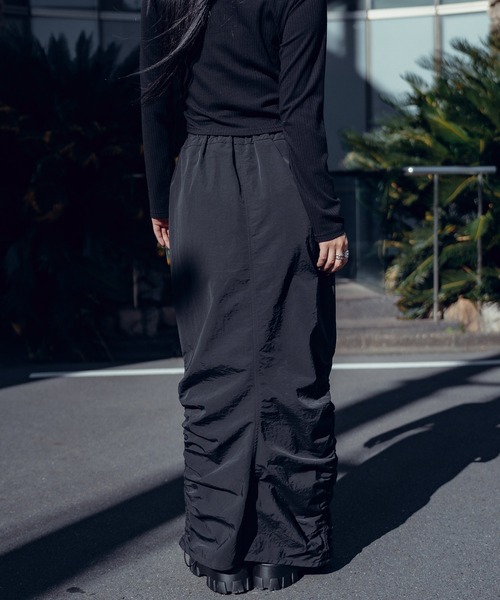 Subciety(サブサエティ)の「Front zip gather skirt【WOMEN】(スカート・レディース・ブラック/ネイビー・FREE)」の18枚目の写真