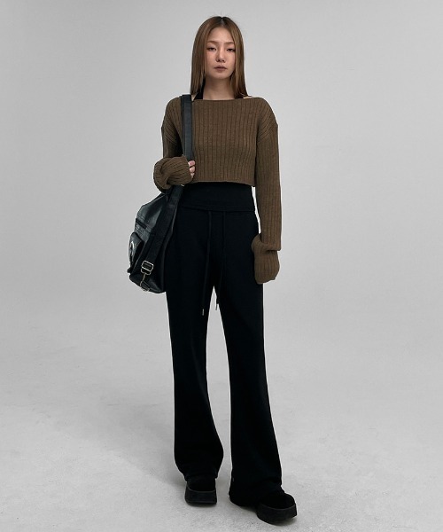 【セール】[MADE] エイトミンクブーツカットバンディングパンツ（スウェットパンツ）｜BLACKUP（ブラックアップ）