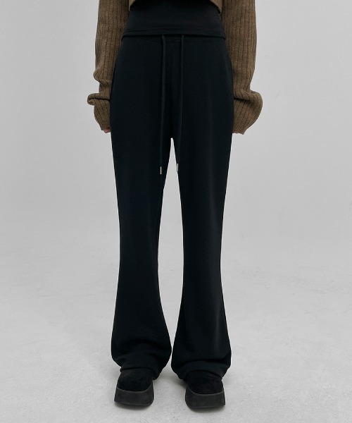 【セール】[MADE] エイトミンクブーツカットバンディングパンツ（スウェットパンツ）｜BLACKUP（ブラックアップ）