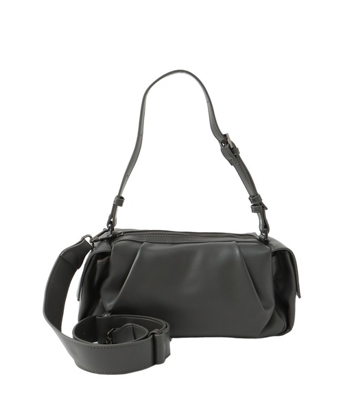 DRESSLAVE（ドレスレイブ）の「HVISK / ELBIE SOFT STRUCTURE(エルビーソフトストラクチャーショルダーバッグ)（ショルダーバッグ・レディース・ホワイト/チャコールグレー・FREE）」の2枚目の写真