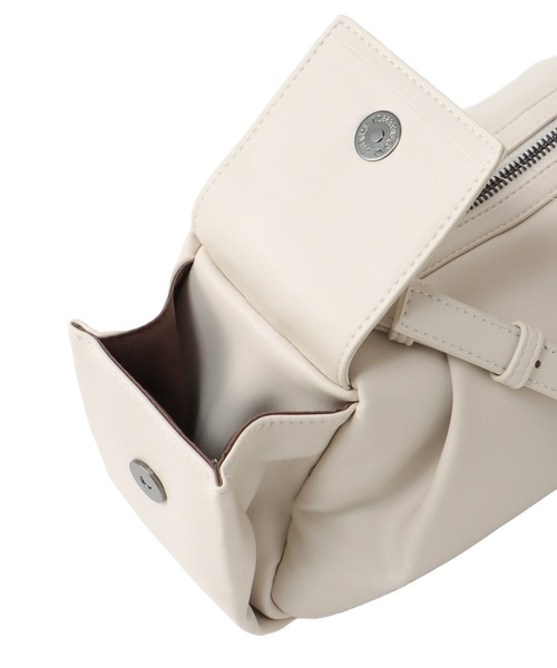 DRESSLAVE（ドレスレイブ）の「HVISK / ELBIE SOFT STRUCTURE(エルビーソフトストラクチャーショルダーバッグ)（ショルダーバッグ・レディース・ホワイト/チャコールグレー・FREE）」の10枚目の写真